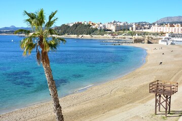 セウタのプラヤ・デ・ラ・リベラの海
