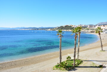 セウタのプラヤ・デ・ラ・リベラの海