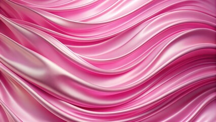 Pink satin background with a flowing wave design, pink, satin, background, wave, elegant, soft, smooth, fabric, texture