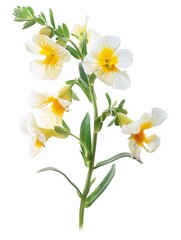 Fototapeta premium Nemesia Isolated on White Background. Beautiful Nemesia Flower