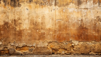 Obraz premium Old brown concrete wall with rough and weathered texture , distressed, aged, background, vintage, surface, rough, weathered, solid
