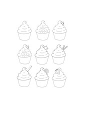 cupcakes set