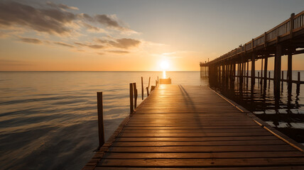 Obraz premium Sunset at the Edge of the World