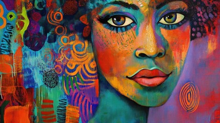 Vibrant Portrait of a Woman