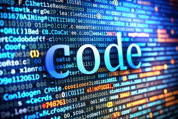 Obraz premium code background