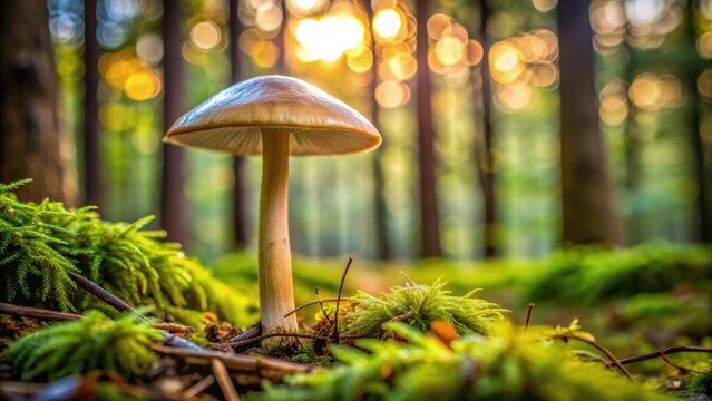 A close-up of a seta mushroom in the forest, seta, hongo, bosque, close-up, nature, fungus, forest, plant, organic, wild