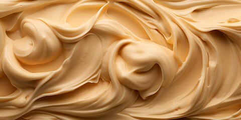 Fototapeta premium Close up butterscotch ice cream texture