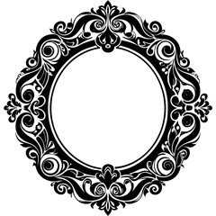 frame with floral ornament