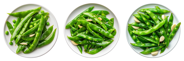 Fresh edamame served on white plates. Healthy snack and culinary delight