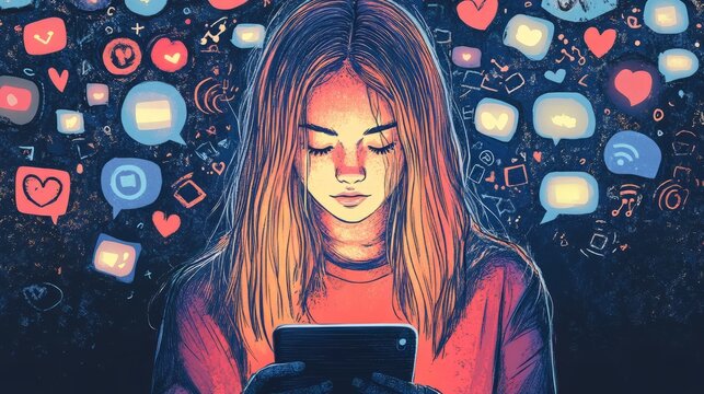 The Effects of Social Media on Mental Health, Investigating the relationship between social media use and mental health, particularly among younger generations.