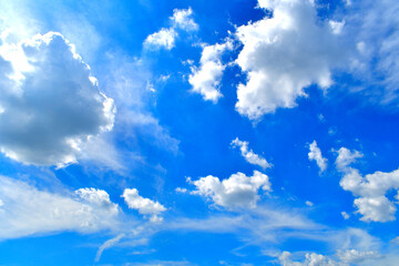 Obraz premium 青空と雲