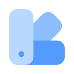 color palette duotone icon