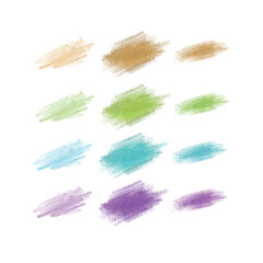 colored pencil brush and watercolor set background