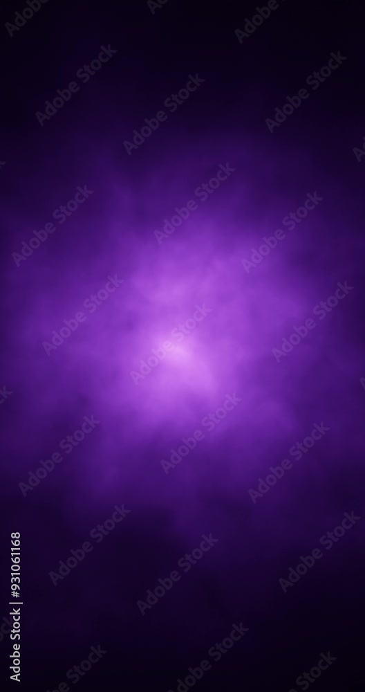 Sticker dark violet realistic cloud of smoke loop motion on vertical background.