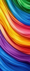 Naklejka premium Vibrant waves of color create a dynamic and energetic abstract background, perfect for creative projects and design purposes.