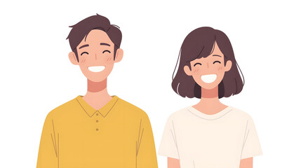 Sweet couple photo illustration