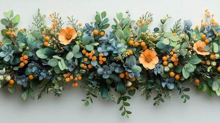 Boho spring wreath clipart adorned with wildflower 529 flower, flowers, bouquet, nature, christmas, garden, rose, plant, leaf, decoration, red, flora, tree, vase, isolated, berries, floral, berry, arr