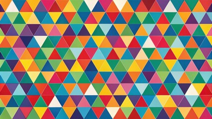 Fototapeta premium Colorful geometric pattern with seamless triangles, geometric, colorful, pattern, seamless, triangles, abstract, shapes