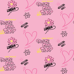 Floral Seamless Vector Illustration pattern background. Ornamental flower design for use all of fabric print wrapping paper and others. All over design ready to print. Easy edit and customizable