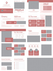Naklejka premium Square Company Profile