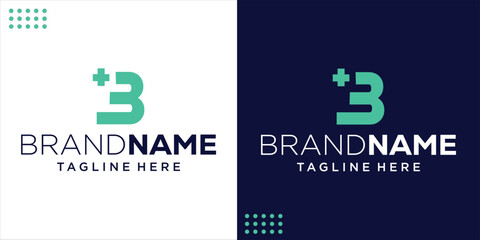 Creative Abstract Logo B Medical, Design Inspiration, Illustration, Vector © Berkah