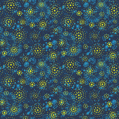 Abstract Floral Seamless Vector Illustration pattern background. Design for use all of fabric print wrapping paper and others. All over design ready to print. 