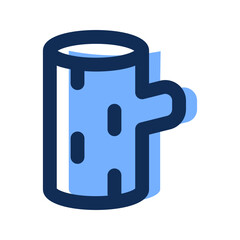 wood filled line icon