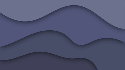 Abstract paper cut shape wave background