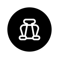 clip line circular icon