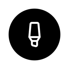 highlighter line circular icon