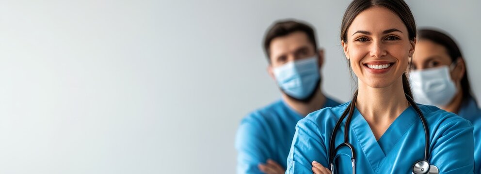 Healthcare Heroes and Frontline Workers. Depicting doctors, nurses, and other healthcare professionals in action, symbolizing their dedication and service to public health