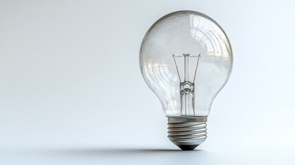 Portrait of a light bulb full view standing front   289