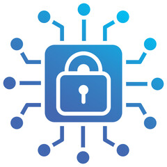 Obraz premium Cybersecurity Icon