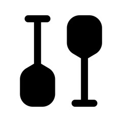 paddles glyph icon