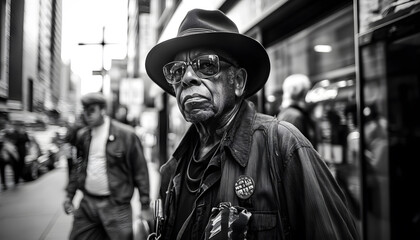 Obraz premium Take street photography with a busy mind and tell a story