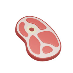 red meat 3d illustration