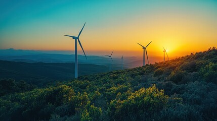 Technicians in a wind farm performing maintenance on a wind turbine, emphasizing the upkeep of renewable energy infrastructure.