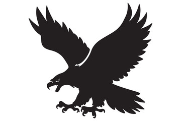 a eagle silhouette vector design