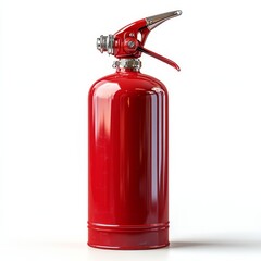 Obraz premium A bright red fire extinguisher isolated on white b 009 fire, extinguisher, isolated, red, safety, danger, emergency, equipment, protection, fire extinguisher, white, flame, object, security, containe
