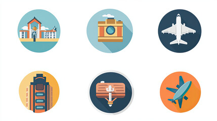 Fototapeta premium graphic resource for travel and vacation 
