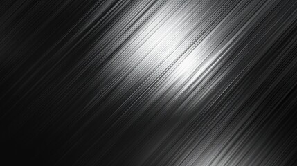 Dark metal texture background with sharp reflections and subtle details, creating a powerful, high-contrast visual impact.
