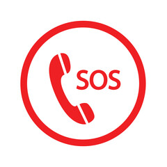 emergency call icon vector design