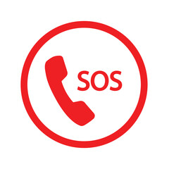 emergency call icon vector design