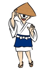 Japanese ghost yokai named hitotsumekozou