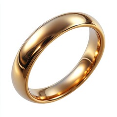A shiny gold wedding ring isolated on white backgr  012 gold, wedding, ring, love, rings, isolated, golden, jewelry, symbol, 3d, marriage, engagement, two, metal, pair, shiny, couple, white, bride, re