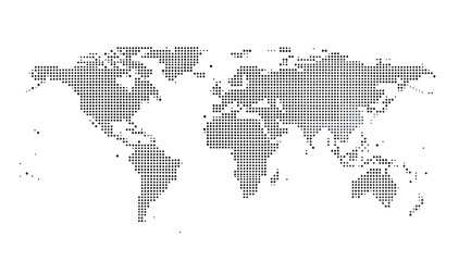 Fototapeta premium map of the world with black dots