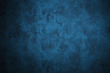 Fototapeta premium Abstract grunge sapphire blue background with marbled texture. Black blue abstract background. Navy blue grunge texture. Toned dark rough texture for any construction related 