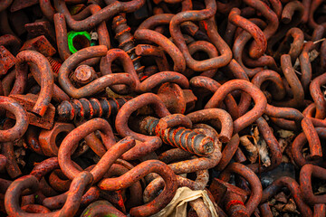Rostige Kettenglieder