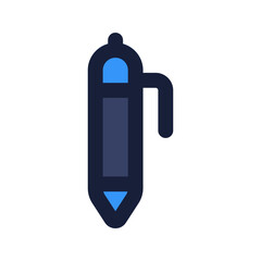 pen flat line icon