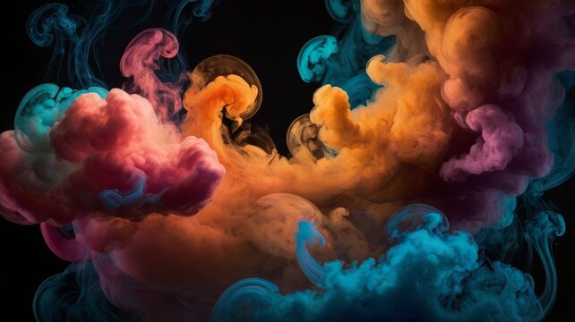 colorful smoke background
